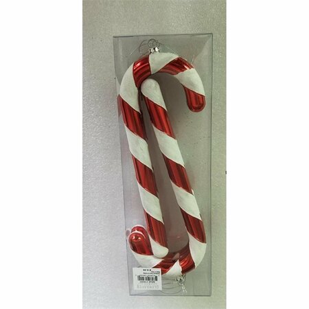 QUEENS OF CHRISTMAS 10 in. Candy Cane Ornament, 4PK ORN-CDY-4PK-CN
